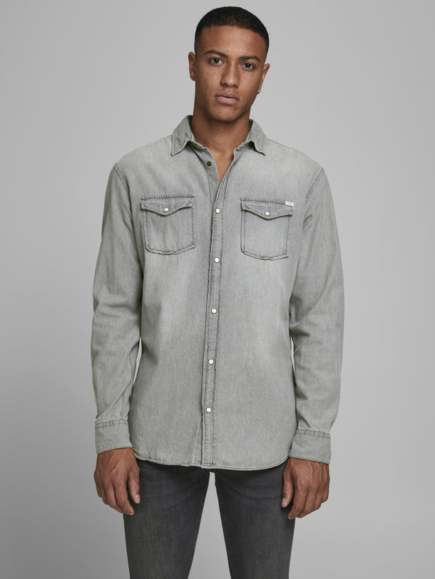 Product CAMISA SHERIDAN - Light Grey Denim Fit:Slim - Image 4