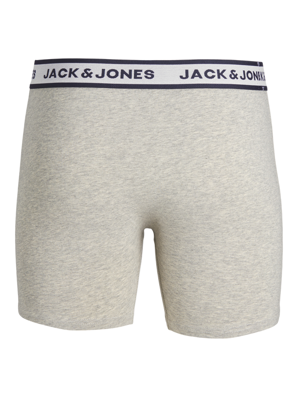 Product PACK 3 BOXERS SOLID CLÁSICOS - Light Grey Melange Pack:White - Navy Blazer - Image 5
