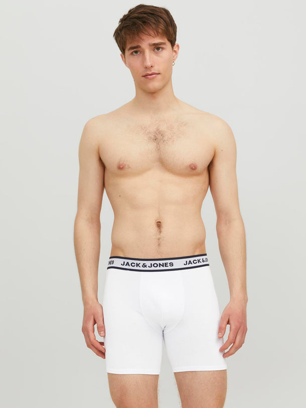 Product PACK 3 BOXERS SOLID CLÁSICOS - Light Grey Melange Pack:White - Navy Blazer - Image 6