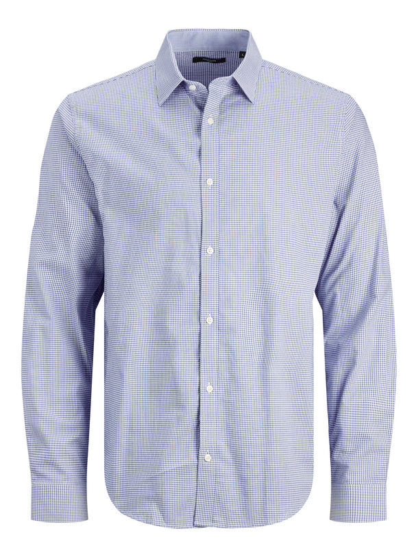 Product CAMISA BELFAST - Sky Blue Checks:COMFORT FIT - Image 1