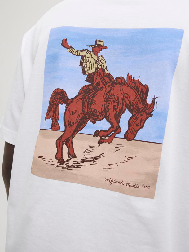 Product POLERA MARRAKESH-Bright White Print:HORSE - Image 3