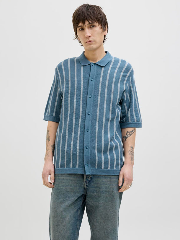 Product POLO RELAXED TEJIDO RAYAS EMIL - Oceanview Stripes:w. Cloud Dancer stripes - Image 8