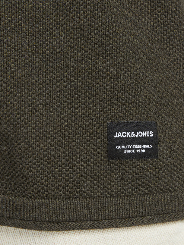 Product SWEATER HILL - Olive Night Detail:MELANGE - Image 3