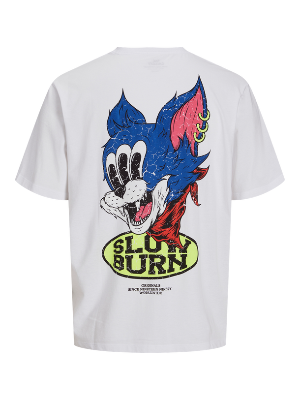Product POLERA COMPACT-Bright White Print:SLOW BURN - Image 1