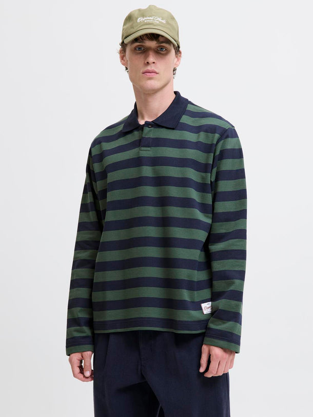 Product POLERÓN LOOSE POLO LLECKER -Sky Captain Stripes:Sycamore - Image 1