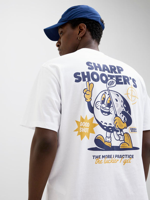 Product POLERA BIGWIG - Bright White Print:SHARP SHOOTERS - Image 3