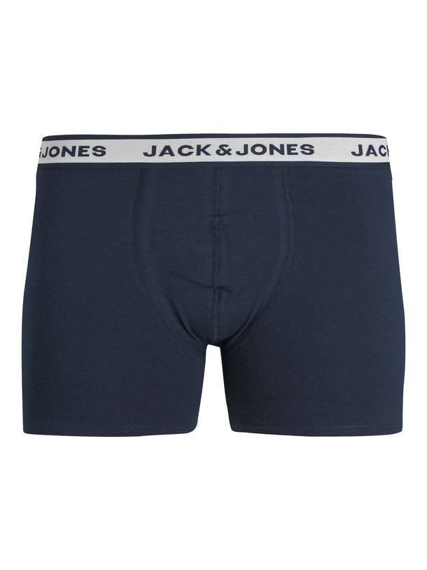 Product PACK 3 BOXERS SOLID CLÁSICOS - Light Grey Melange Pack:White - Navy Blazer - Image 2