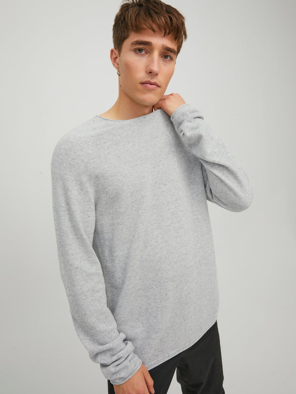 Product SWEATER HILL - Light Grey Melange - Image 7