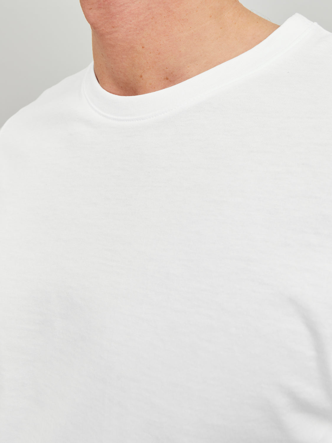 POLERA BÁSICA REGULAR MANGA CORTA ORGANIC - White Detail:SLIM