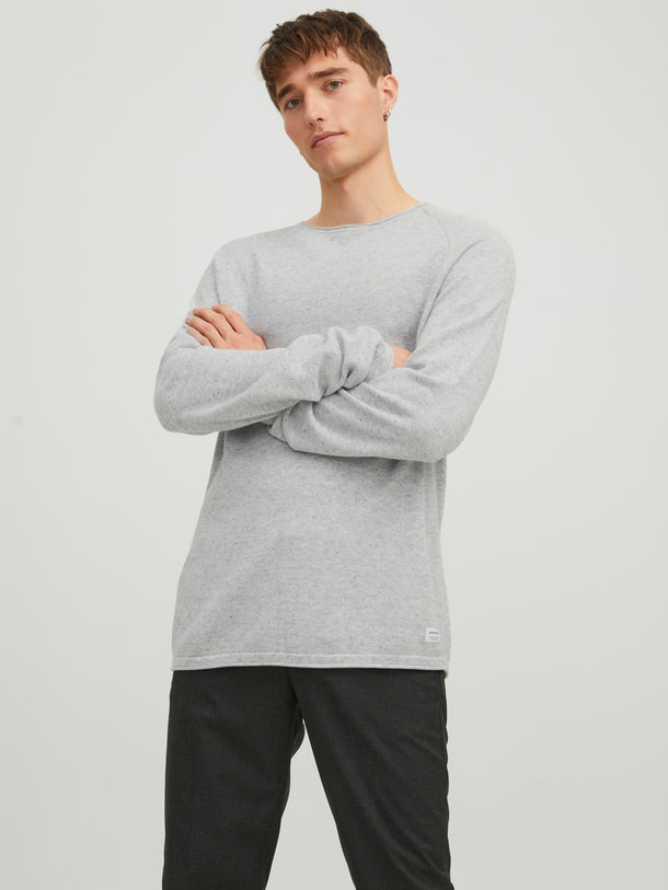 Product SWEATER HILL - Light Grey Melange - Image 5