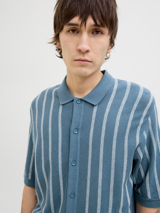 Product POLO RELAXED TEJIDO RAYAS EMIL - Oceanview Stripes:w. Cloud Dancer stripes - Image 10