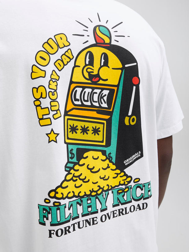 Product POLERA BIGWIG - Bright White Print:FILTHY RICH - Image 3