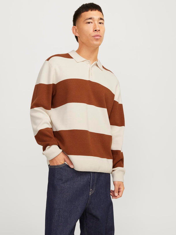 Product POLO BOSTON - Sea Salt Stripes:Arabian Spice - Image 1