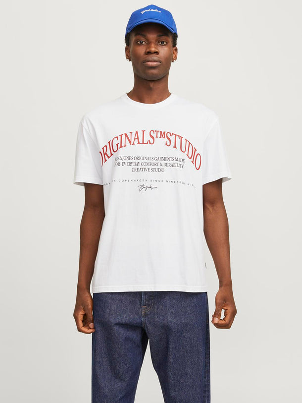 Product POLERA FREDERIKSBERG - Bright White Print:SCAN - Image 5