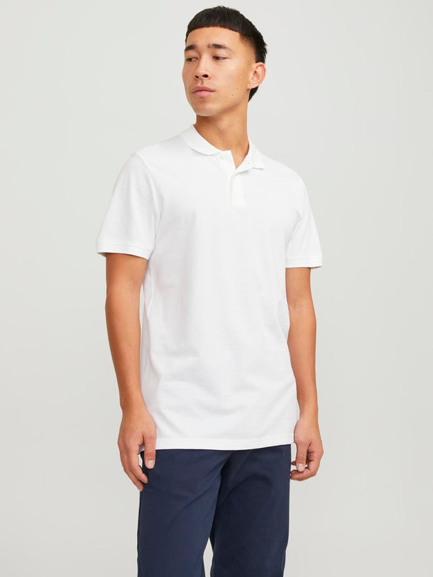 Product POLERA POLO BASIC-White Detail:SLIM FIT - Image 4
