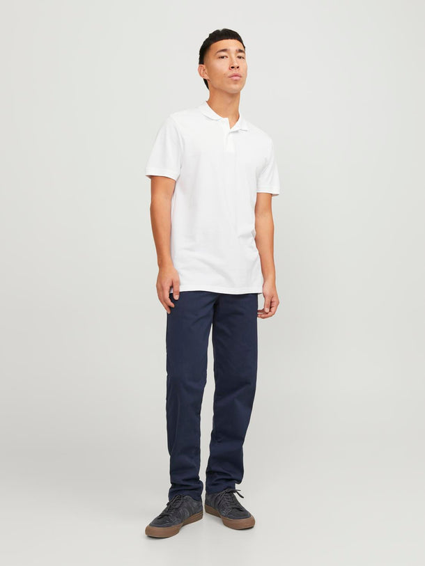 Product POLERA POLO BASIC-White Detail:SLIM FIT - Image 5
