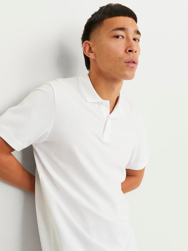 Product POLERA POLO BASIC-White Detail:SLIM FIT - Image 6