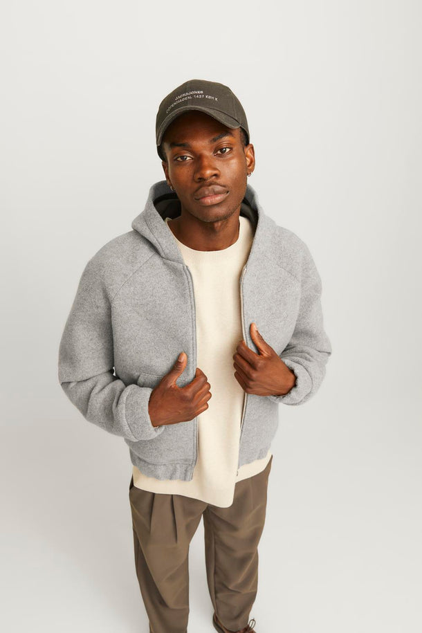 Product CHAQUETA TERRAIN - Grey Melange  Detail:MELANGE - Image 3