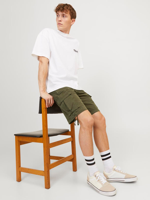 Product SHORT CARGO TUCKER - Olive Night Detail:SOLID - Image 7