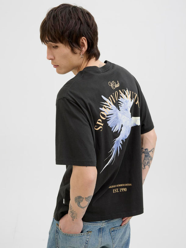 Product POLERA LOOSE ESTAMPADA HYDRA-Black - Image 3