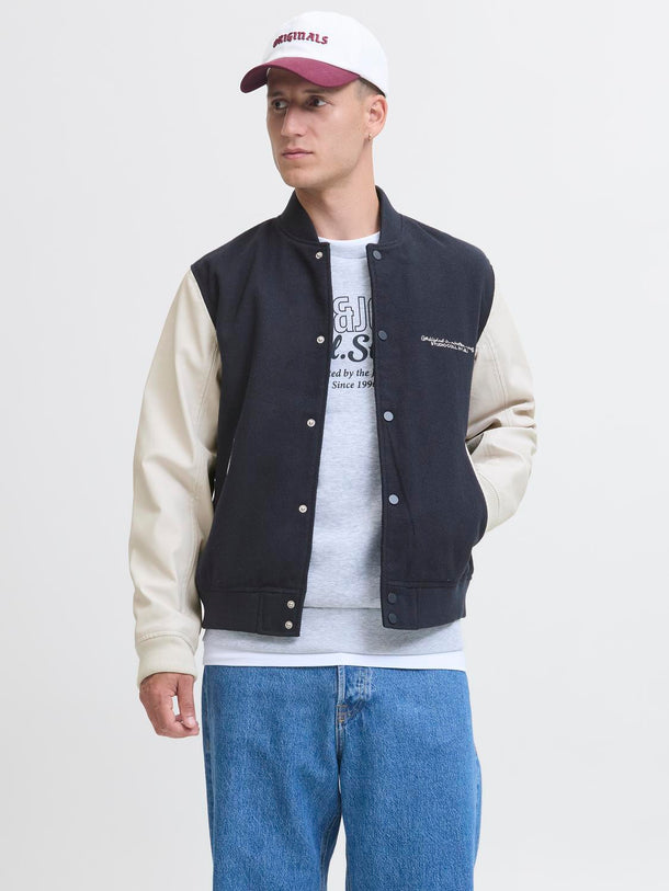 Product CHAQUETA BOMBER ROSS-Sky Captain Detail:ANTIQUE WHITE SLEEVES - Image 1