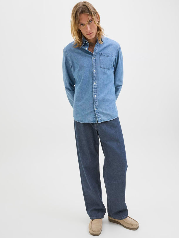 Product JEAN BAGGY TIRO ALTO ALEX CLASSIC 651-Blue Denim - Image 3