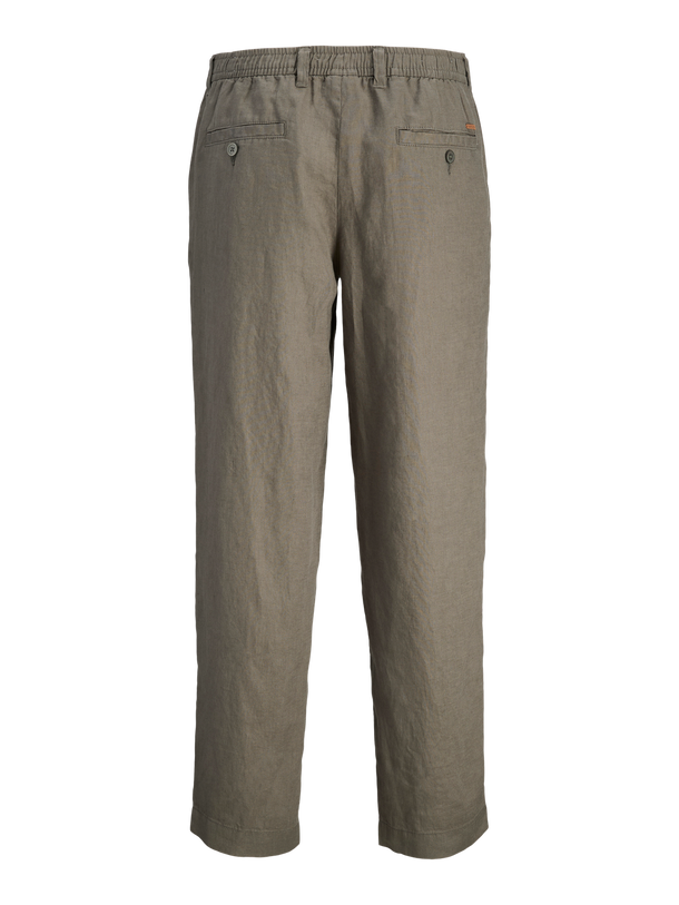 Product PANTALON CHINO LINO KARL-Tea Leaf - Image 2