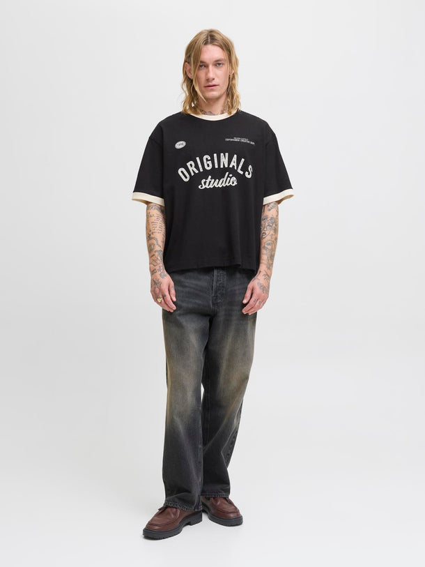Product POLERA OVERSIZE CROPPED CAMBRIDGE -Black - Image 2