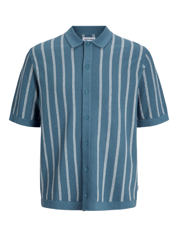 Product POLO RELAXED TEJIDO RAYAS EMIL - Oceanview Stripes:w. Cloud Dancer stripes - Image 12