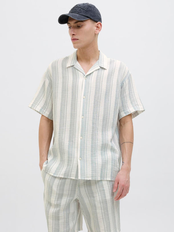 Product CAMISA RELAXED RESORT ROSTER - Cloud Dancer Stripes:STRIPES - Image 7