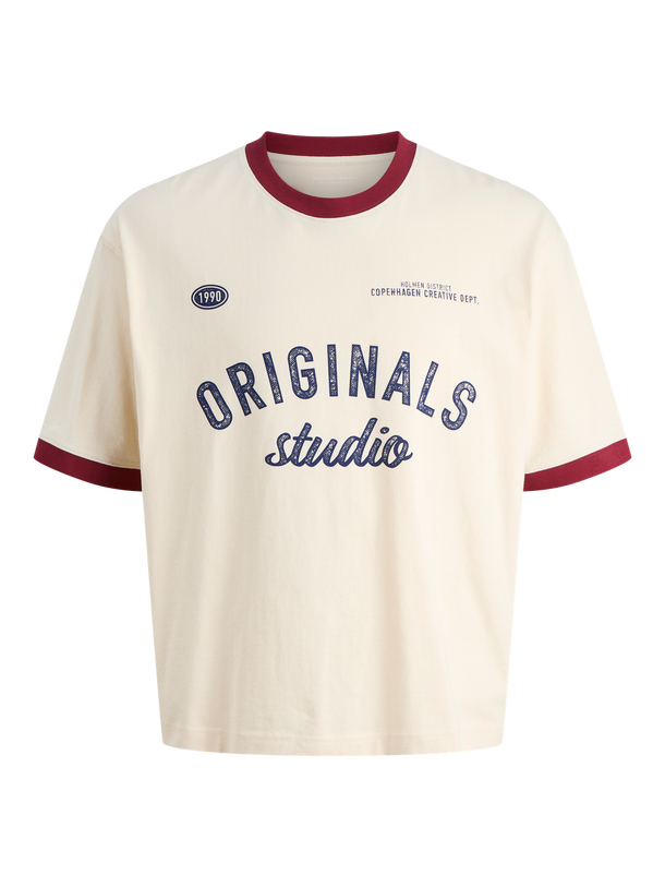 Product POLERA OVERSIZE CROPPED CAMBRIDGE -Antique White - Image 5