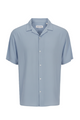 CAMISA RELAXED CON CUELLO RESORT JEFF - Stone Blue