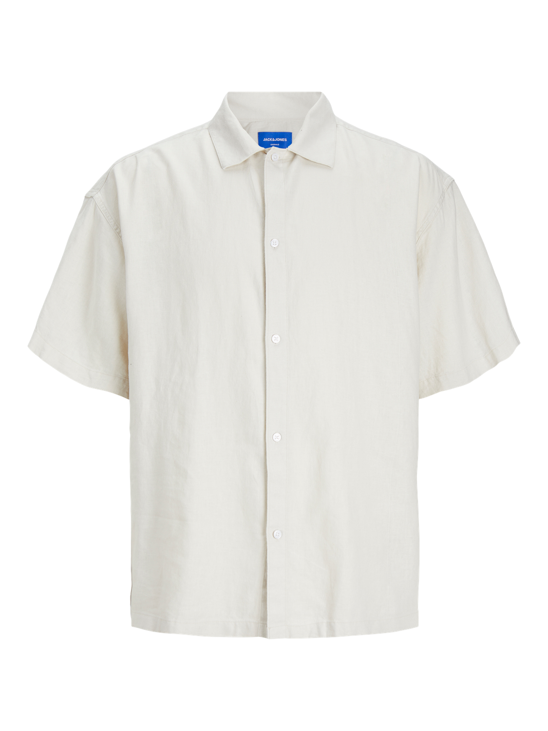 CAMISA OVERSIZE DE LINO FARO - Moonbeam Detail:POCKET