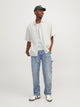 CAMISA OVERSIZE DE LINO FARO - Moonbeam Detail:POCKET