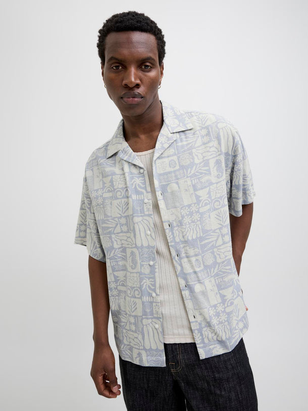 Product CAMISA DE LINO RESORT WAYNE-Chambray Blue - Image 5