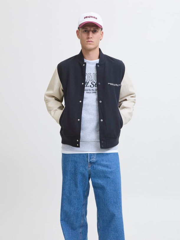 Product CHAQUETA BOMBER ROSS-Sky Captain Detail:ANTIQUE WHITE SLEEVES - Image 2