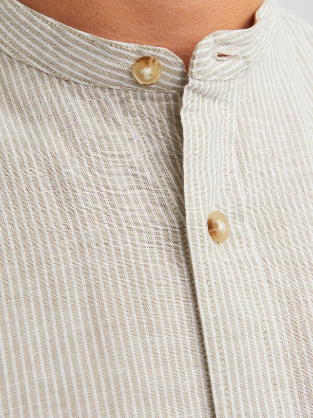 Product CAMISA LINO SUMMER BAND - Crockery Stripes:/WHITE - Image 3