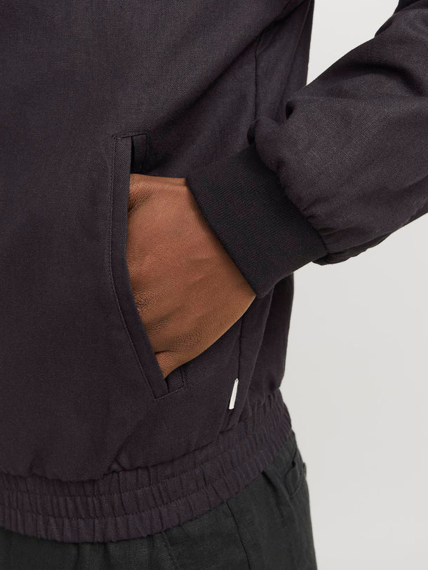 Product CHAQUETA DE LINO LEISTER-Black - Image 3