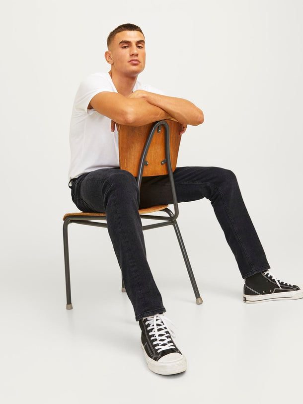 Product JEAN TAPERED TIRO MEDIO ADAM 270 - Black Denim - Image 5