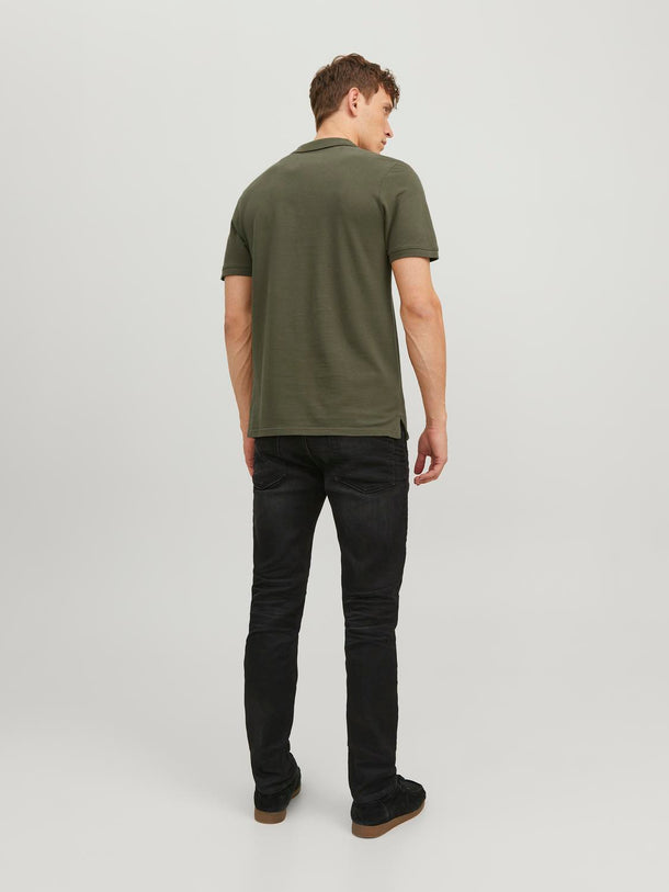 Product POLERA POLO BASIC-Olive Night Detail:SLIM FIT - Image 4