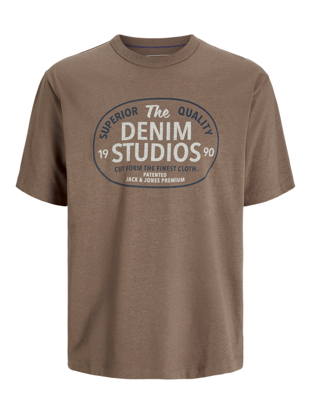 Product POLERA REGULAR ESTAMPADA RASHFORD - Walnut Detail:MELANGE - Image 1