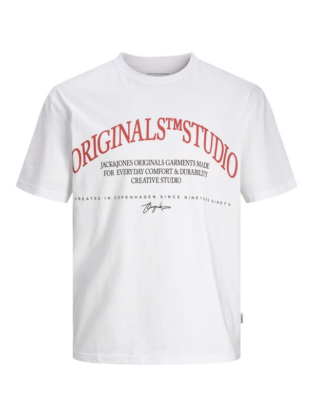 Product POLERA FREDERIKSBERG - Bright White Print:SCAN - Image 1