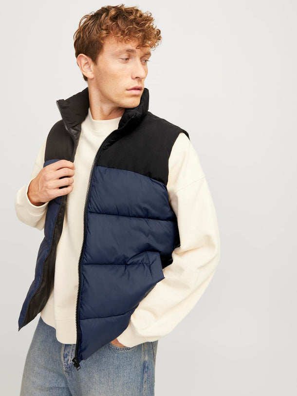 Product CHALECO MOON - Navy Blazer Detail:BLOCKING - Image 1