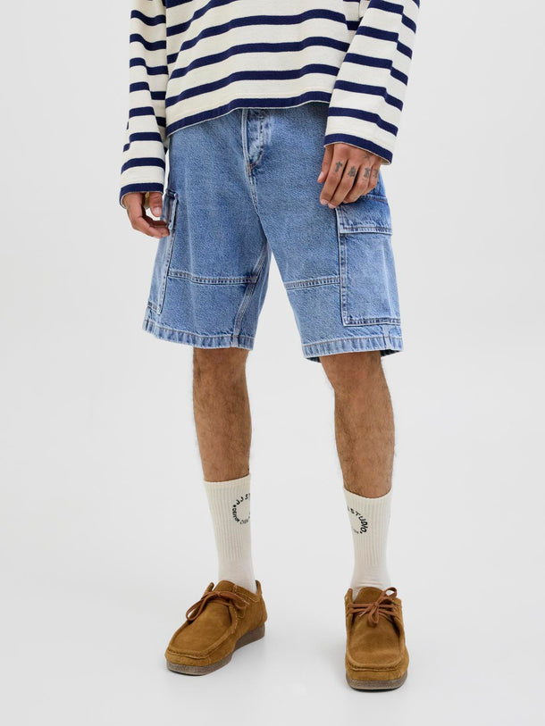 Product SHORT ALEX CARGO 888-Light Blue Denim - Image 1