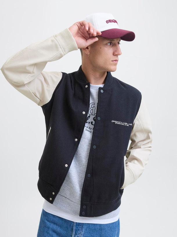 Product CHAQUETA BOMBER ROSS-Sky Captain Detail:ANTIQUE WHITE SLEEVES - Image 3