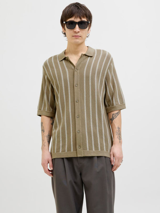 Product POLO RELAXED TEJIDO RAYAS EMIL - Coriander Stripes:w. Cloud Dancer stripes - Image 9