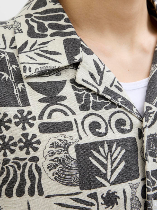 Product CAMISA DE LINO RESORT WAYNE-Black - Image 2