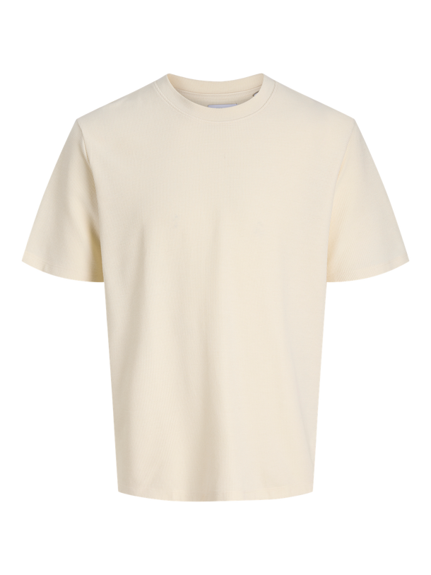 Product POLERA RELAXED CON TEXTURA AUSTIN-Antique White Detail:MELANGE - Image 5