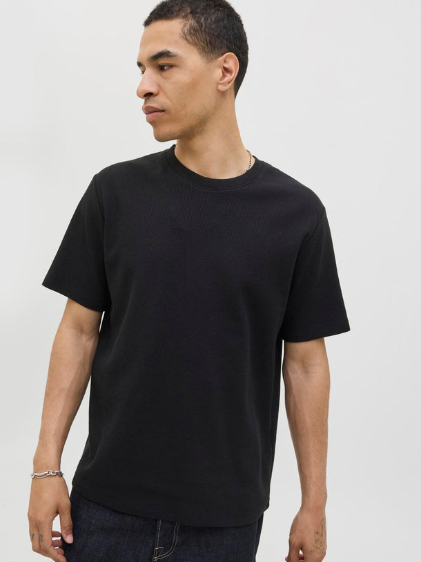 Product POLERA RELAXED CON TEXTURA AUSTIN-Black - Image 3