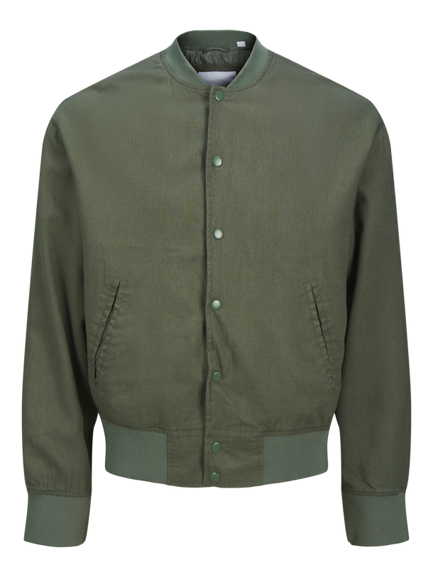 Product CHAQUETA BOMBER DE LINO ARIO-Agave Green - Image 5